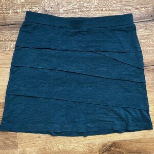 prAna Leah Layered Skirt - Teal Blue - Size M
